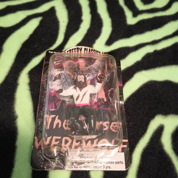 NIB! The Curse of the Werewolf 2.5" XoneX Archive wolfman figure - Picture 2 of 8